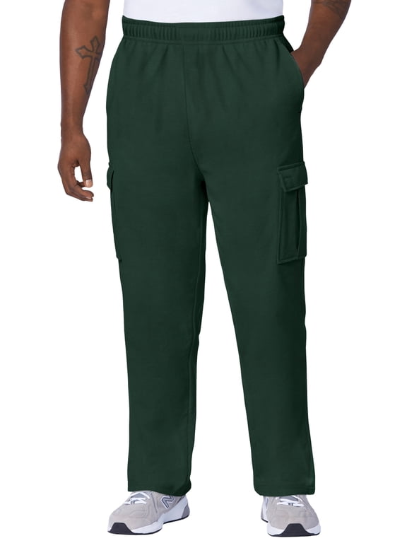 Men's Big & Tall Reverse Weave Cargo Pants