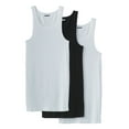 thumbnail image 1 of KingSize Men's Big & Tall 3-Pack Ribbed Cotton Tank Undershirt, 1 of 4