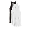thumbnail image 1 of KingSize Men's Big & Tall Ribbed Cotton Tank Undershirt 3-Pack, 1 of 2
