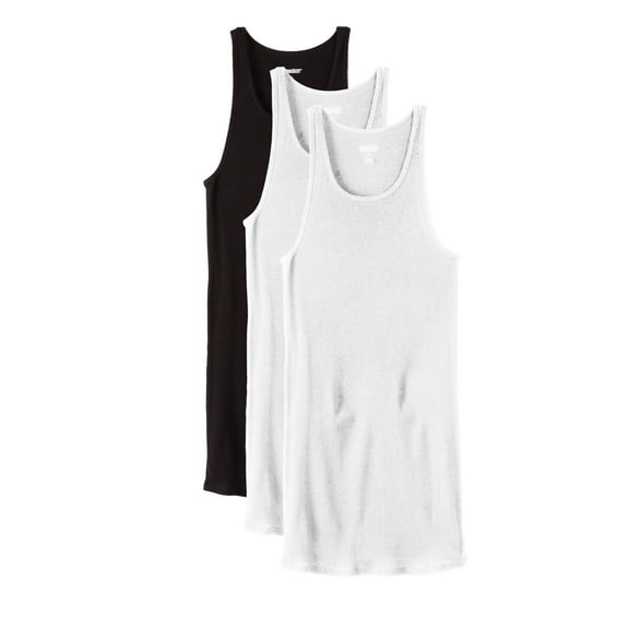 KingSize Men's Big & Tall Ribbed Cotton Tank Undershirt 3-Pack