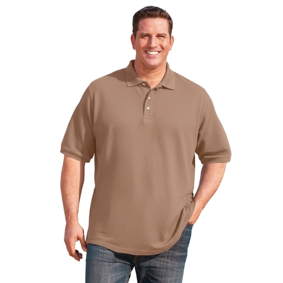 KingSize Men's Big & Tall Ribbed Polo