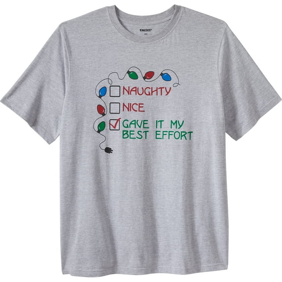 KingSize Men's Big & Tall Seasonal Graphic Tee