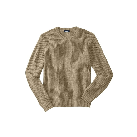 KingSize Men's Big & Tall Shaker Knit Crewneck Sweater