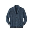 thumbnail image 1 of KingSize Men's Big & Tall Shaker Knit Shawl-Collar Cardigan Sweater, 1 of 4
