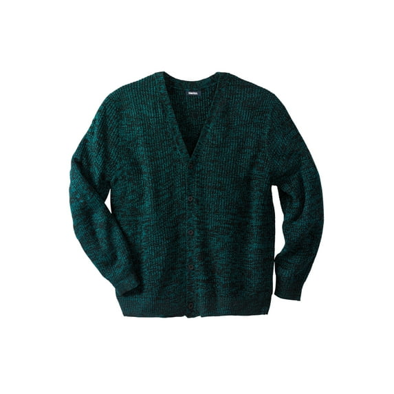 KingSize Men's Big & Tall Shaker Knit V-Neck Cardigan Sweater