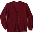 thumbnail image 1 of KingSize Men's Big & Tall Shaker Knit V-Neck Cardigan Sweater, 1 of 4