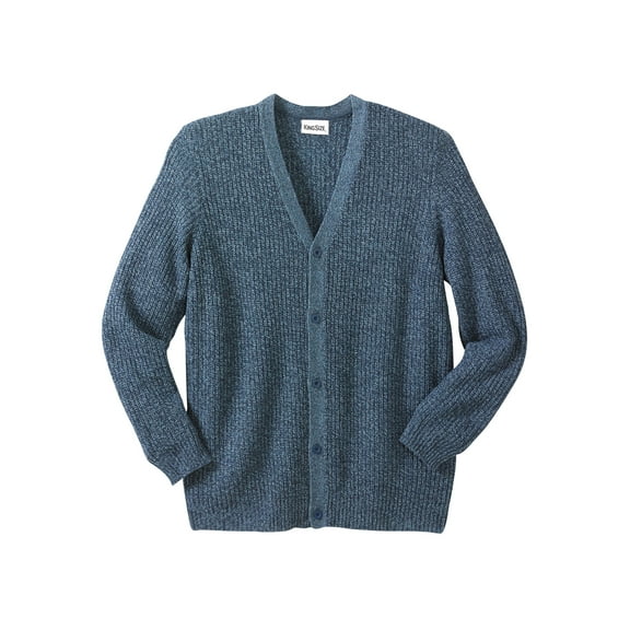 KingSize Men's Big & Tall Shaker Knit V-Neck Cardigan Sweater