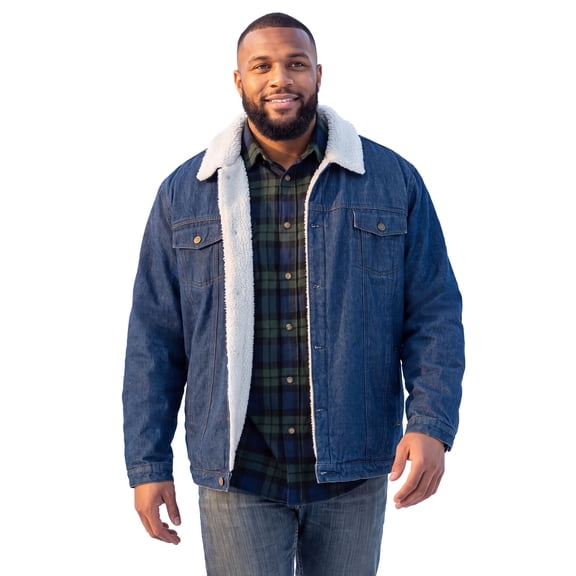 KingSize Men's Big & Tall Sherpa-Lined Trucker Jacket