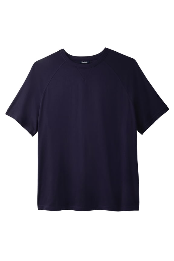 Men's Big & Tall Short-Sleeve Fleece Sweatshirt