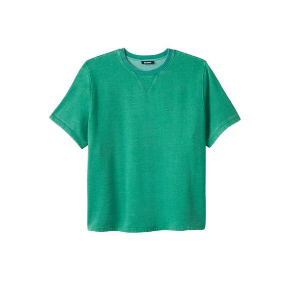 KingSize Men's Big & Tall Short-Sleeve Fleece Sweatshirt