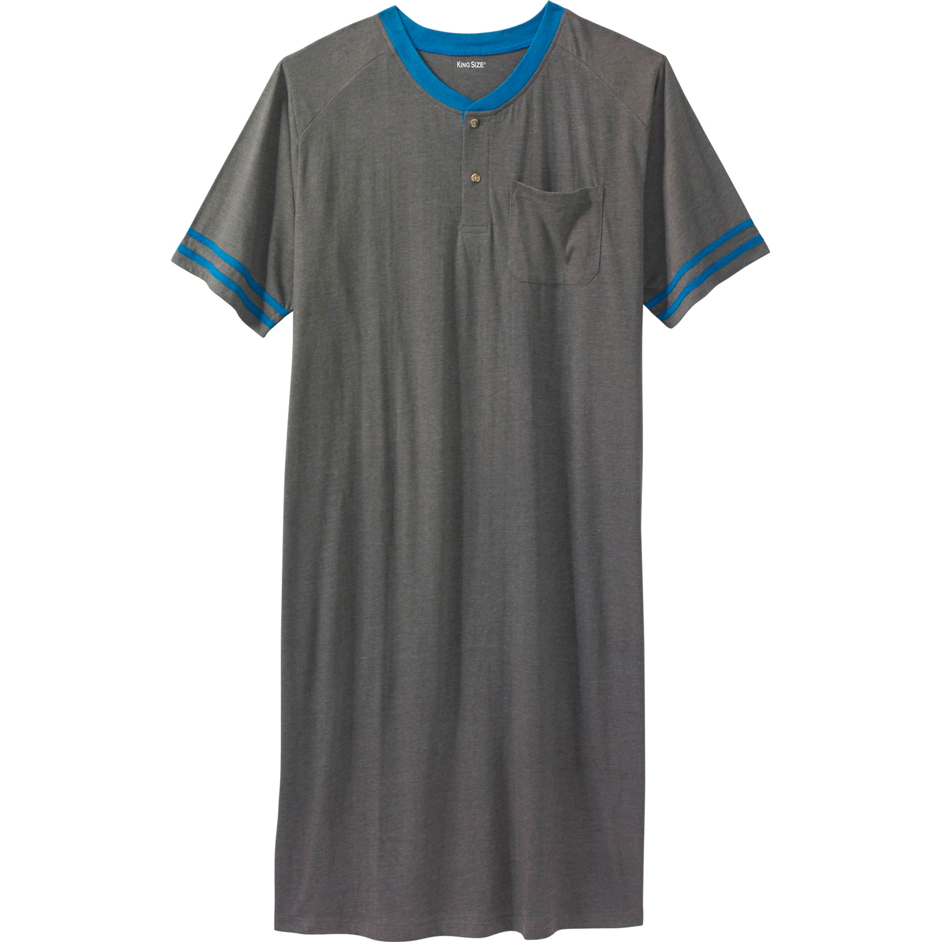 mens short sleeve night shirt