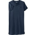 thumbnail image 1 of KingSize Men's Big & Tall Short-Sleeve Jersey Henley Nightshirt, 1 of 4