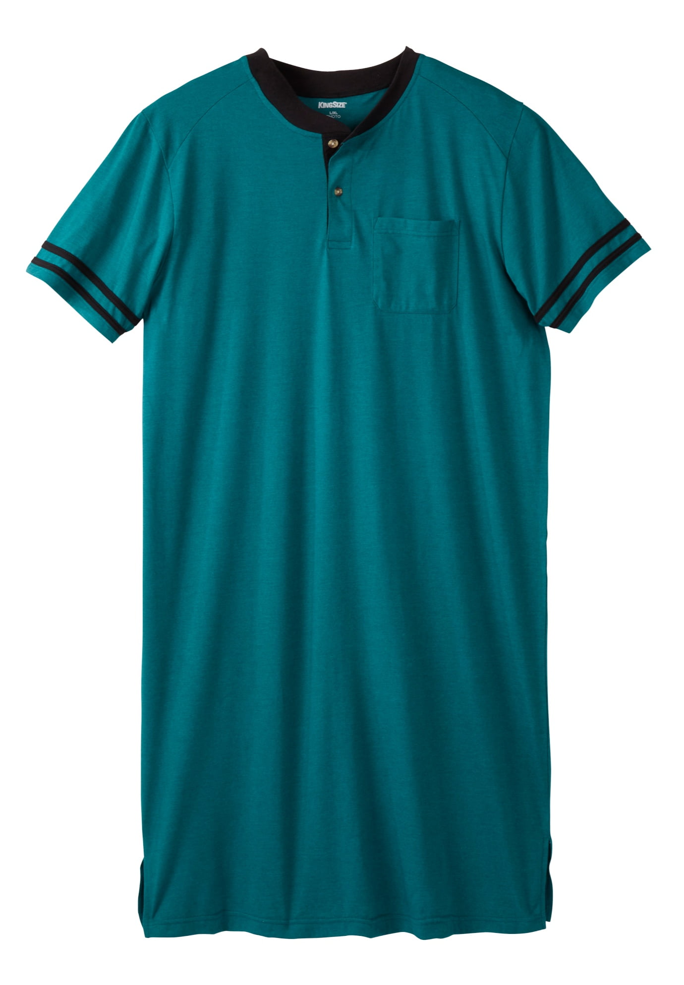 レディース キングサイズ レディース アンダーウェア ナイトウェア トール シャツ 半袖 ジャージー KingSize Mens Big Tall ShortSleeve Jersey Henley Nights