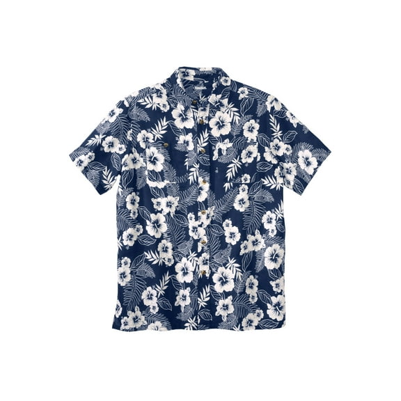 KingSize Men's Big & Tall Short-Sleeve Linen Shirt