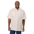 thumbnail image 1 of KingSize Men's Big & Tall Short-Sleeve Linen Shirt, 1 of 6