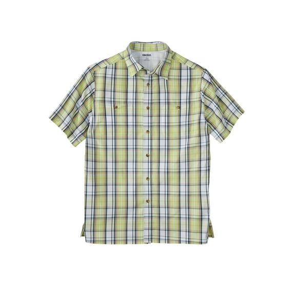 KingSize Men's Big & Tall Short-Sleeve Plaid Sport Shirt