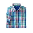 thumbnail image 1 of KingSize Men's Big & Tall Plaid Wrinkle-Resistant Short Sleeve Button Down, 1 of 6