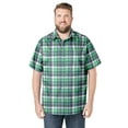 thumbnail image 1 of KingSize Men's Big & Tall Plaid Wrinkle-Resistant Short Sleeve Button Down, 1 of 5