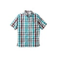 thumbnail image 1 of KingSize Men's Big & Tall Plaid Wrinkle-Resistant Short Sleeve Button Down, 1 of 6