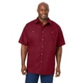 thumbnail image 1 of KingSize Men's Big & Tall Solid Wrinkle-Resistant Short Sleeve Button Down, 1 of 5