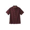 thumbnail image 1 of KingSize Men's Big & Tall Wrinkle-Resistant Short Sleeve Button Down, Printed, 1 of 5