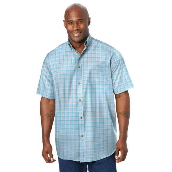 KingSize Men's Big & Tall Short Sleeve Wrinkle-Free Sport Shirt