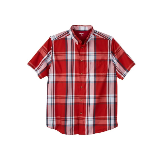 KingSize Men's Big & Tall Short Sleeve Wrinkle-Free Sport Shirt
