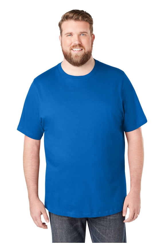 Men's Big & Tall Shrink-Less Lightweight Crewneck T-Shirt