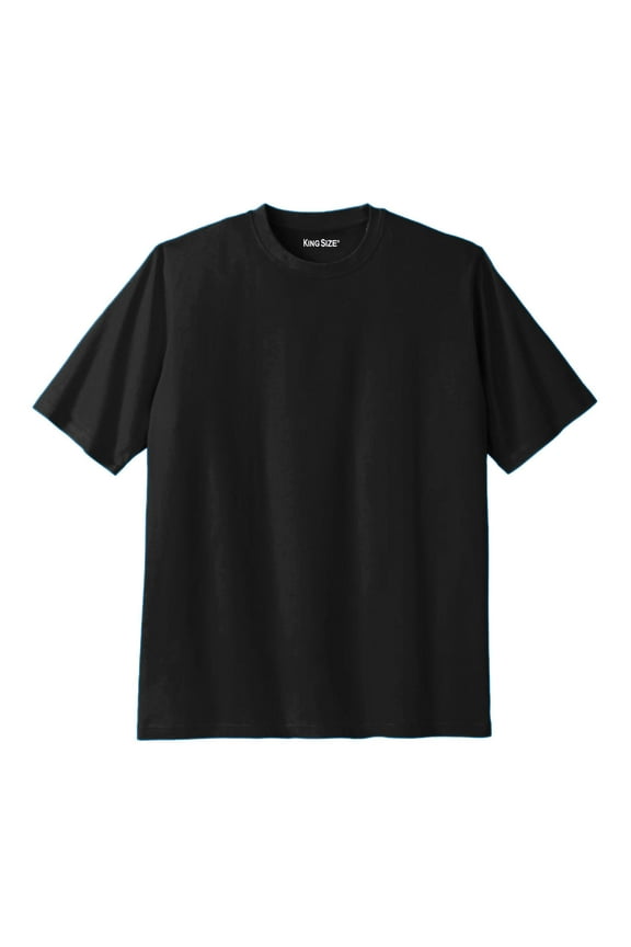 Men's Big & Tall Shrink-Less Lightweight Crewneck T-Shirt