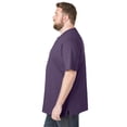 thumbnail image 1 of KingSize Men's Big & Tall Shrink-Less Lightweight Henley T-Shirt - 4XL, Vintage Purple, 1 of 3