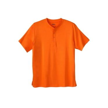 KingSize Men's Big & Tall Shrink-Less Lightweight Henley T-Shirt
