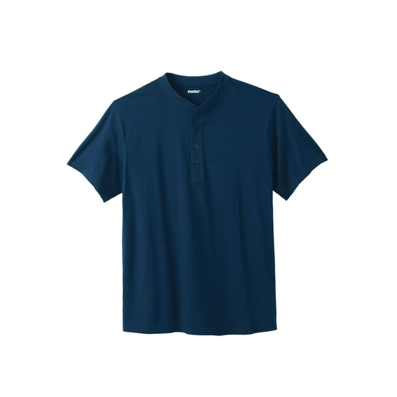 KingSize Men's Big & Tall Shrink-Less Lightweight Henley T-Shirt