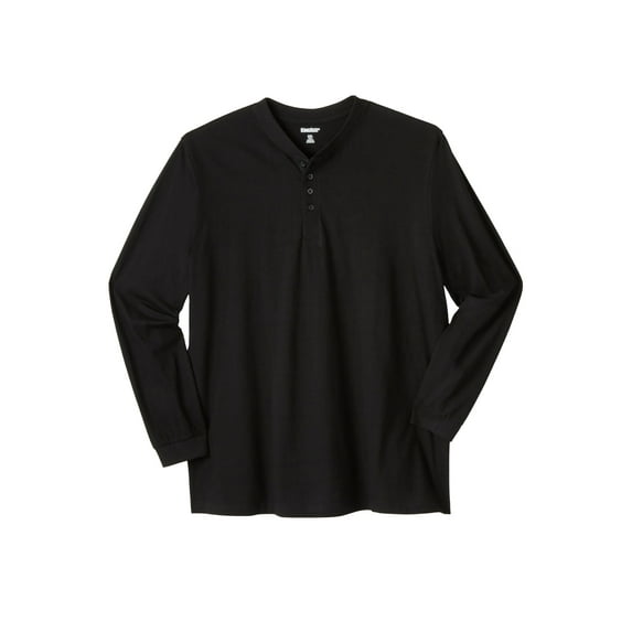 KingSize Men's Big & Tall Shrink-Less Lightweight Long Sleeve Henley
