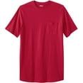 thumbnail image 1 of KingSize Men's Big & Tall Shrink-Less Lightweight Longer-Length Crewneck Pocket T-Shirt, 1 of 5