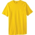 thumbnail image 1 of KingSize Men's Big & Tall Shrink-Less Lightweight Longer-Length Crewneck Pocket T-Shirt, 1 of 5