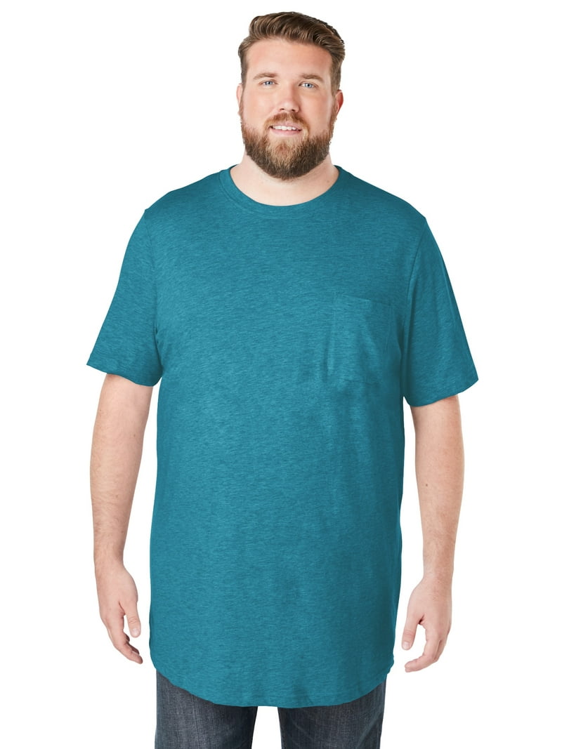 KingSize Men's Big Tall Shrink-Less Lightweight Longer-Length