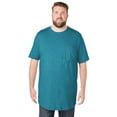 thumbnail image 1 of KingSize Men's Big & Tall Shrink-Less Lightweight Longer-Length Crewneck Pocket T-Shirt, 1 of 5