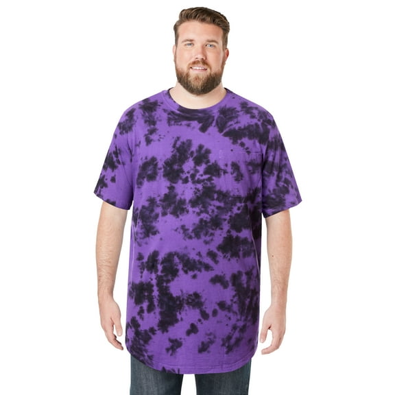 KingSize Men's Big & Tall Shrink-Less Lightweight Longer-Length Crewneck Pocket T-Shirt