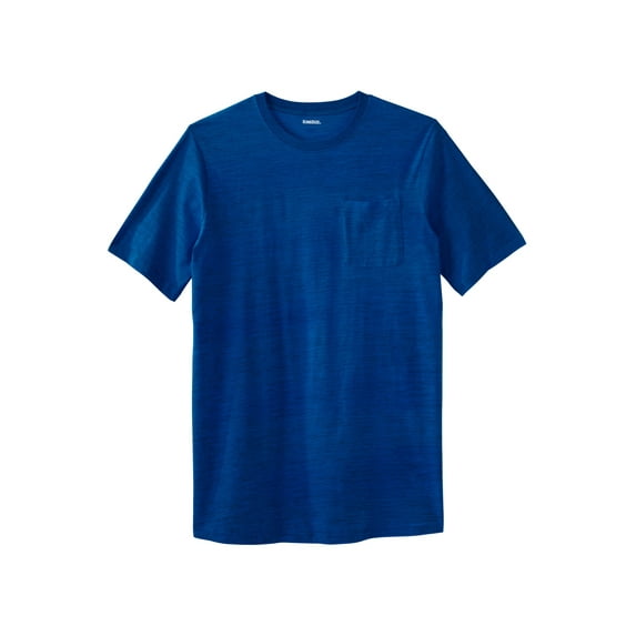 KingSize Men's Big & Tall Shrink-Less Lightweight Longer-Length Crewneck Pocket T-Shirt