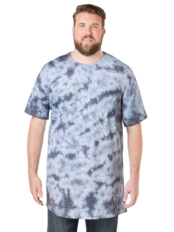 Men's Big & Tall Shrink-Less Lightweight Longer-Length Crewneck Pocket T-Shirt