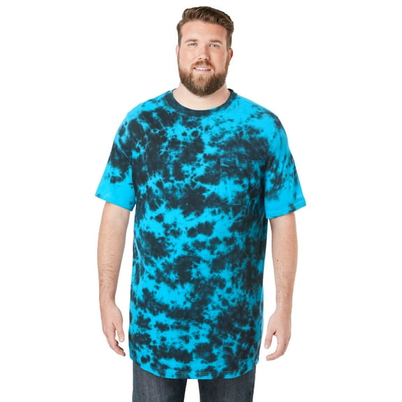 KingSize Men's Big & Tall Shrink-Less Lightweight Longer-Length Crewneck Pocket T-Shirt