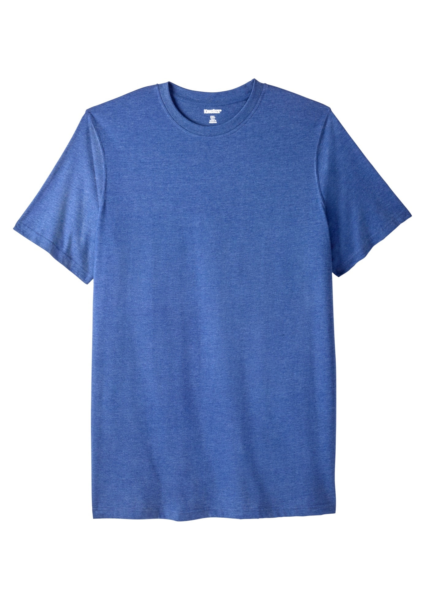 KingSize Men's Big & Tall Longer-Length V-Neck T-Shirt – Shrink-Less Lightweight Cotton