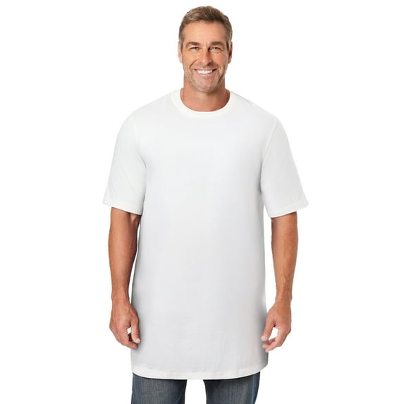 KingSize Men's Big & Tall Shrink-Less Lightweight Longer-Length Crewneck T-Shirt