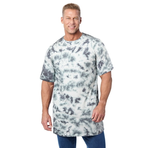 KingSize Men's Big & Tall Shrink-Less Lightweight Longer-Length Crewneck T-Shirt