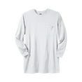 thumbnail image 1 of KingSize Men's Big & Tall Shrink-Less Lightweight Longer-Length Long-Sleeve Crewneck Pocket Tee, 1 of 4