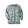 thumbnail image 1 of KingSize Men's Big & Tall Shrink-Less Lightweight Longer-Length Long-Sleeve Crewneck Pocket Tee, 1 of 4