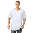thumbnail image 1 of KingSize Men's Big & Tall Shrink-Less Lightweight Longer-Length V-Neck T-Shirt, 1 of 5