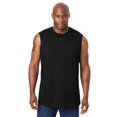 thumbnail image 1 of KingSize Men's Big & Tall Shrink-Less Lightweight Muscle T-Shirt - 9XL, Black, 1 of 5