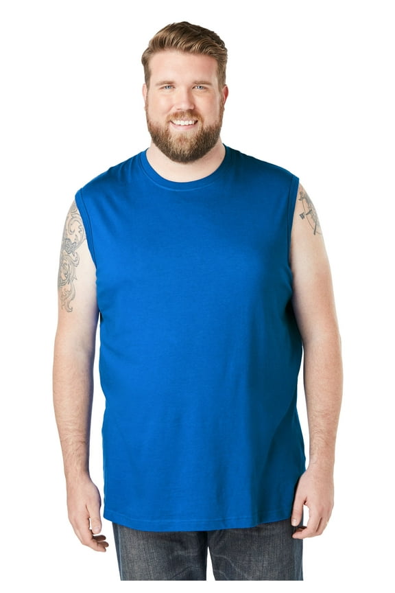Men's Big & Tall Shrink-Less Lightweight Muscle T-Shirt