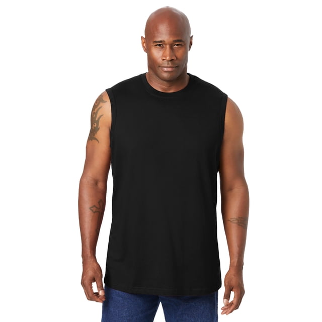 KingSize Men's Big & Tall Lightweight Muscle Hoodie Tee - Relaxed Fit With Drawstring Hood & Pocket, Perfect Year-Round Layer